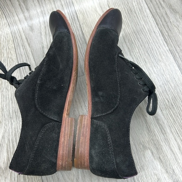 🍁2/$25 🍁Sebago Shoes Hutton Oxford Black Suede Cap Toe Casual Low - Picture 9 of 10